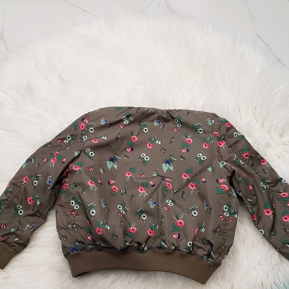 H&M USA 4-5 Youth Floral Print Jacket - Picture 8 of 14